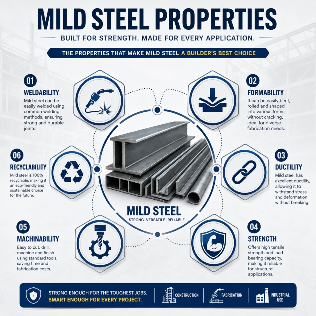 Key Properties of Mild Steel