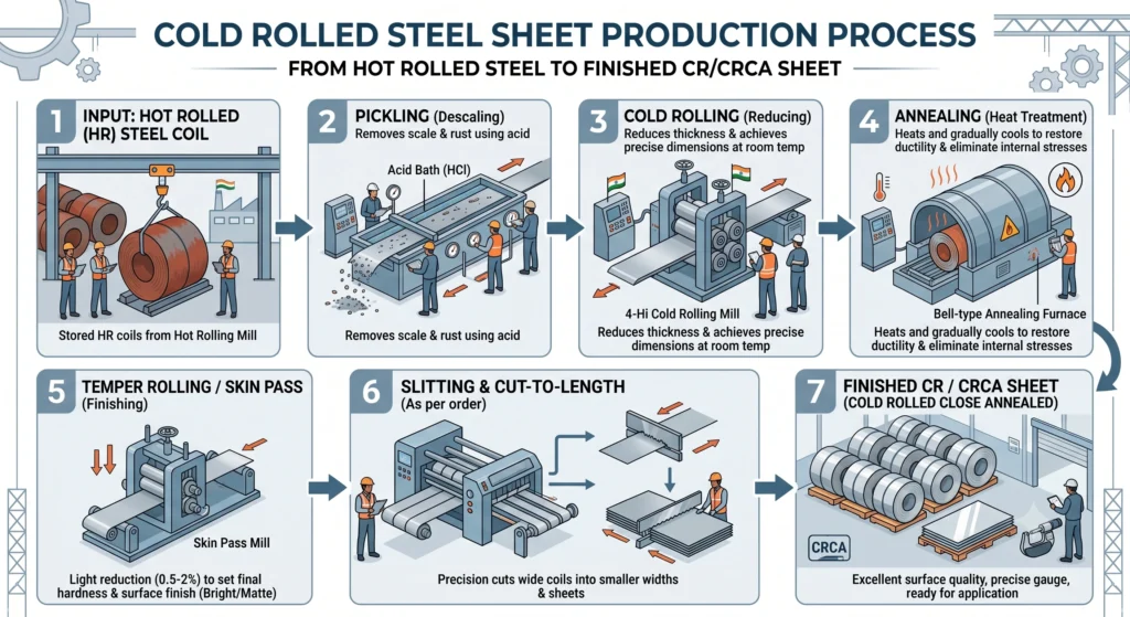CR Sheet Explained: From Steel Coil to Finished Sheet