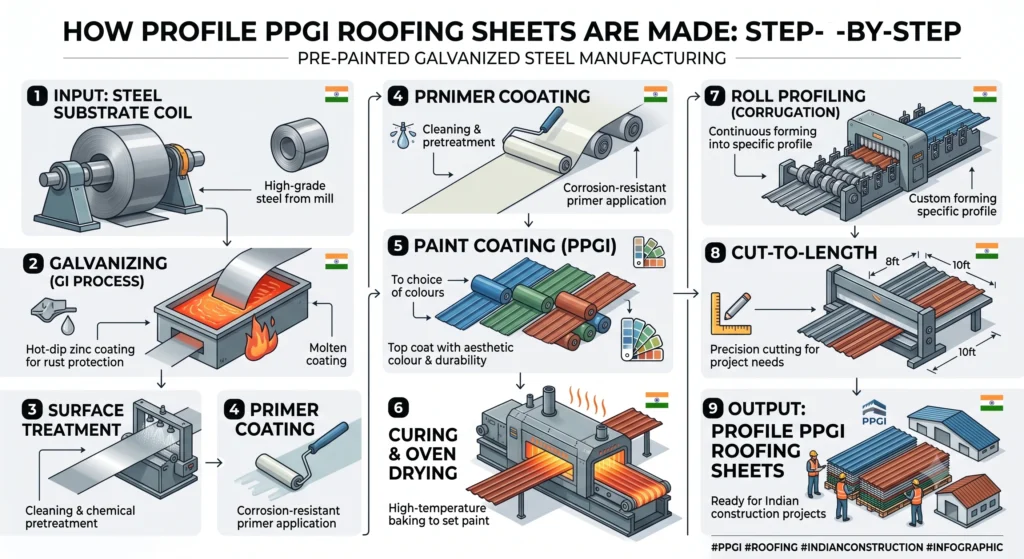 How PPGI Roofing Sheets Are Made